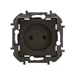 NOWE NILOE - GNIAZDO SCHUKO 2P Z PRZESŁONĄ, ZACISKI ŚRUBOWE 16A -250V~ CZARNE