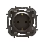 NOWE NILOE - GNIAZDO SCHUKO 2P+Z ZACISKI ŚRUBOWE 16A - 250 V~ CZARNE