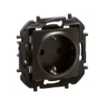 NOWE NILOE - GNIAZDO SCHUKO 2P+Z ZACISKI ŚRUBOWE 16A - 250 V~ CZARNE
