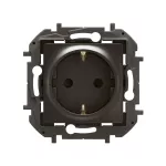 NOWE NILOE - GN SCHUKO 2P+Z PRZESŁONA ZACISKI AUTOMATYCZNE 16A - 250V~ CZARNE