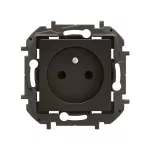 NOWE NILOE - GNIAZDO 2P+Z ZACISKI ŚRUBOWE 16 A - 250 V~ CZARNE