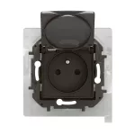 NOWE NILOE - GN 2P+Z Z PRZESŁONĄ IP44 ZACISKI AUTOMATYCZNE 16A-250V~ CZARNE