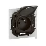 NOWE NILOE - GN 2P+Z Z PRZESŁONĄ IP44 ZACISKI AUTOMATYCZNE 16A-250V~ CZARNE