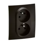 NOWE NILOE - GN 2X2P+Z CZESKIEBEZ PRZEESŁONY ZACISKI ŚRUBOWE 16A-250V~ CZARNE