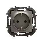 NOWE NILOE - GNIAZDO SCHUKO 2P+Z Z PRZESŁONĄ ZACISKI ŚRUBOWE 16A - 250V~ STALOWE