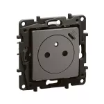 NOWE NILOE - GNIAZDO PŁASKIE 2P+Z Z USB C 16 A - 250 V~ STALOWE