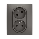 NOWE NILOE - GN CZESKIE 2X2P+Z Z PRZESŁONĄ ZAC ŚRUBOWE KOMPLET 16A-250V~ STALOWE