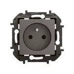 NOWE NILOE - GNIAZDO 2P+Z Z PRZESŁONĄ, ZACISKI AUTOMATYCZNE 16A - 250V~ STALOWE