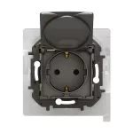NOWE NILOE - GNIAZDO SCHUKO 2P+Z IP44 Z PRZESŁONĄ, ZACISKI AUTOMATYCZNE STALOWE