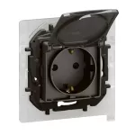 NOWE NILOE - GNIAZDO SCHUKO 2P+Z IP44 Z PRZESŁONĄ, ZACISKI AUTOMATYCZNE STALOWE