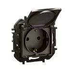 NOWE NILOE - GN SCH 2P+Z Z PRZESŁONĄ I KLAPKĄ ZAC ŚRUBOWE 16A - 250 V~STALOWE