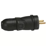 WTYCZKA GUMOWA 2P+Z 16 A - IP55 - CZARNA, Legrand