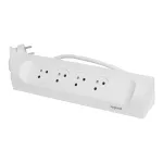 PRZEDŁUŻACZ NAROŻNY 4X2P+Z, Z PRZEWODEM 1.0 METRA 3X1.5 MM2 - BIAŁY, Legrand