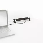 PRZEDŁUŻACZ PREMIUM, OBROTOWY, 4X2P+Z, ZE WSKAŹNIKIEM OBCIĄŻENIA, Z PRZEWODEM 1.5 METRA 3X1.5 MM2 - BIAŁY/GRAFITOWY, Legrand