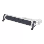 PRZEDŁUŻACZ PREMIUM, OBROTOWY, 4X2P+Z, ZE WSKAŹNIKIEM OBCIĄŻENIA, Z PRZEWODEM 1.5 METRA 3X1.5 MM2 - BIAŁY/GRAFITOWY, Legrand