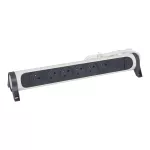 PRZEDŁUŻACZ PREMIUM, OBROTOWY, 6X2P+Z, ZE WSKAŹNIKIEM OBCIĄŻENIA, Z PRZEWODEM 1.5 METRA 3X1.5 MM2 - BIAŁY/GRAFITOWY, Legrand