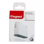 ROZGAŁĘŹNIK 2X2P, USB A+C - BIAŁY/GRAFITOWY, Legrand