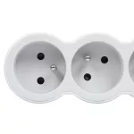 PRZEDŁUŻACZ STANDARD 5X2P+Z, Z PRZEWODEM 1.5 METRA 3X1.0 MM2 - BIAŁY/JASNOSZARY, Legrand