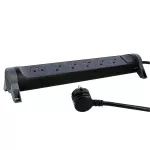 PRZEDŁUŻACZ PREMIUM, OBROTOWY, 6X2P+Z, Z PRZEWODEM 3.0 METRA 3X1.5 MM2 - CZARNY/GRAFITOWY, Legrand