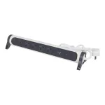 PRZEDŁUŻACZ PREMIUM, OBROTOWY, 5X2P+Z, USB A+C, Z OGRANICZNIKIEM PRZEPIĘĆ, Z PRZEWODEM 1.5 METRA 3X1.0 MM2 - BIAŁY/GRAFITOWY, Legrand