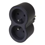 ROZGAŁĘŹNIK 2X2P+Z FRONTOWE - CZARNY/GRAFITOWY, Legrand