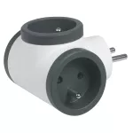 ROZGAŁĘŹNIK 3X2P+Z - BIAŁY/GRAFITOWY, Legrand