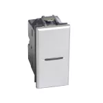 AXOLUTE - Łącznik jednobiegunowy 10AX (zaciski śrubowe) 1 moduł AXIAL aluminium, Bticino