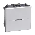 AXOLUTE - Łącznik jednobiegunowy 10AX (zaciski śrubowe) 2 moduły AXIAL aluminium, Bticino
