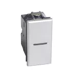 AXOLUTE - Łącznik schodowy 10AX (zaciski śrubowe) 1 moduł AXIAL aluminium, Bticino