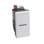 AXOLUTE - Łącznik jednobiegunowy 10AX (zaciski automatyczne) 1 moduł AXIAL aluminium, Bticino