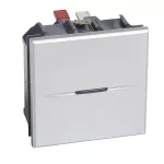 AXOLUTE - Łącznik jednobiegunowy 10AX (zaciski automatyczne) 2 moduły AXIAL aluminium, Bticino
