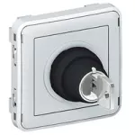 PLEXO55 ŁĄCZNIK Z KLUCZEM 3 POZYCJE SZARY 3A-250V~, Legrand