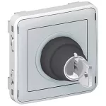 PLEXO55 ŁĄCZNIK Z KLUCZEM 3 POZYCJE SZARY 3A-250V~, Legrand