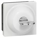 MOSAIC WYŁĄCZNIK NA KLUCZ TRÓJPOZYCYJNY - 2 MODUŁY BIAŁY 6A-250V~, Legrand