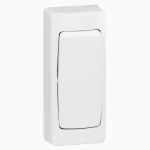 OTEO ŁĄCZNIK SCHODOWY MINI BIAŁY KOMPLET 10AX-250V~, Legrand