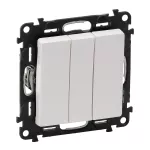VALENA LIFE ŁĄCZNIK POTRÓJNY BIAŁY 10 AX - 250 V~, Legrand