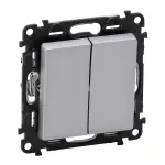 VALENA LIFE ŁĄCZNIK ŚWIECZNIKOWY ALUMINIUM 10 AX - 250 V~, Legrand