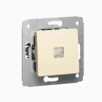 CARIVA ŁĄCZNIK JEDNOBIEGUNOWY PODŚWIETLANY KREM 10AX-250V~, Legrand