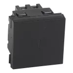 MOSAIC - ŁĄCZNIK KRZYŻOWY - 2 MODUŁY ANTRACYT 10AX-250V~, Legrand