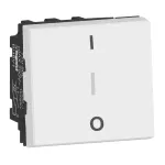 MOSAIC ŁĄCZNIK DWUPOLOWY - 2 MODUŁY BIAŁY 20AX-250V~, Legrand