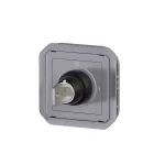 NOWE PLEXO - ŁĄCZNIK NA KLUCZ 2 POZYCJE MECHANIZM 10 AX - 250 V~ SZARY