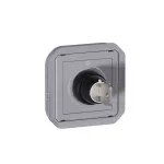 NOWE PLEXO - ŁĄCZNIK NA KLUCZ 2 POZYCJE MECHANIZM 10 AX - 250 V~ SZARY
