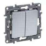 NILOE SELECTION - ŁĄCZNIK ŚWIECZNIKOWY 10 AX ALUMINIUM, Legrand