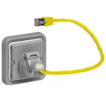 PLEXO55 ADAPTER GNIAZDA RJ45 ZAPEWNIAJĄCY SZCZELNOŚĆ IP44, Legrand