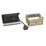 INCARA: POP UP - 2P+Z / USB A+C - 2,0 M-SZCZOTKOWANE ALUMINIUM, Legrand