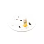 INCARA: DISQ 80 - 2P+Z / USB A+C / WYJŚCIE KABLOWE - 2,0 M-BIAŁY, Legrand