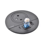 INCARA: DISQ 80 - 2P+Z / USB A+C / WYJŚCIE KABLOWE - 2,0 M-CZARNY, Legrand