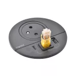 INCARA: DISQ 80 - 2P+Z / USB A+C / WYJŚCIE KABLOWE - 2,0 M-CZARNY, Legrand