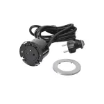 INCARA: DISQ 60 - 2P+Z - 2,0 M-METAL/CZARNY, Legrand