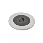 INCARA: DISQ 60 - USB A+C - 0,5 M WIELAND-METAL/CZARNY, Legrand